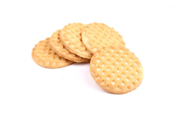 Buttermilk cookies isolated on white