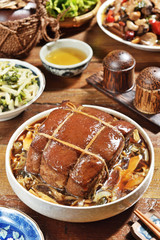 Dong-Po stewed pork - Braised pork with preserved bean sause 