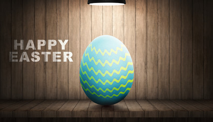Easter eggs with the light lamp