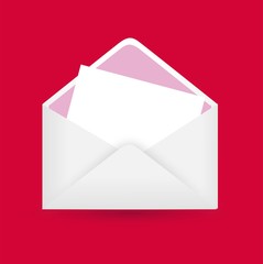 Envelope and letter vector illustration