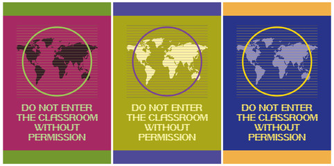 Do not enter the classroom without permission. Secure access to the Internet according to computer class code.