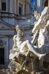 Fontana dei Quattro Fiumi, Rome, Italy