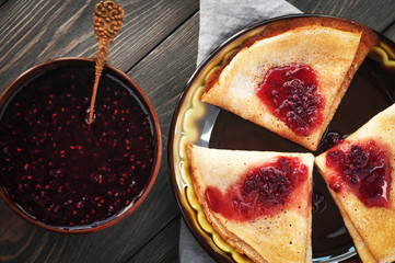 Pancakes with fillings. A treat for tea.
