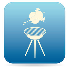 Grilled chicken icon