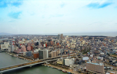 Obraz premium 日本 新潟 新潟島 街並み Niigata Niigatajima Townscape