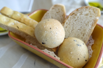 Italian bread on the table