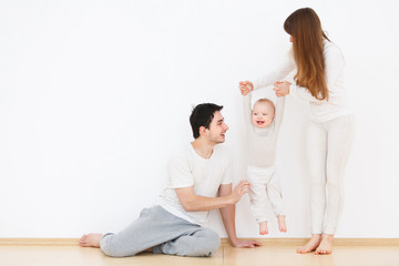 Obraz premium Happy family at home