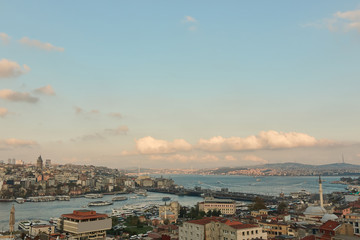 Fototapeta na wymiar Nice aerial view of the city of Istanbul,Turkey