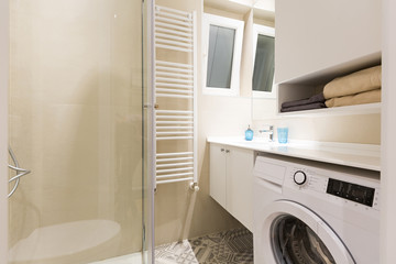 Bathroom interior in new apartment