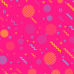 Pink abstract retro elements web background