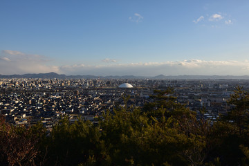 日本の岡山市の風景