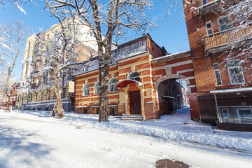 Old architecture of Kharkov, Ukraine.