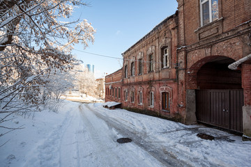 Old architecture of Kharkov, Ukraine.