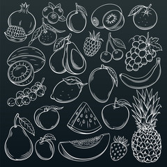 fruits and berries icons
