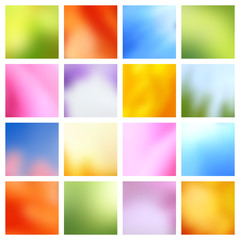 Spring landscape blurred vector backgrounds