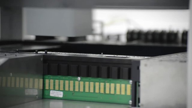 The work of the SMT machine.