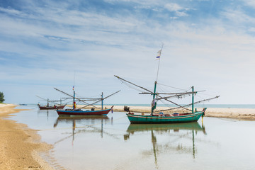Fishing boats and coastal beaches in the south