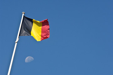 Belgique belge drapeau lune
