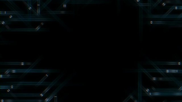 circuit board. signal transmission. chromatic aberration. information business cinematic background. seamless loop.place for text.