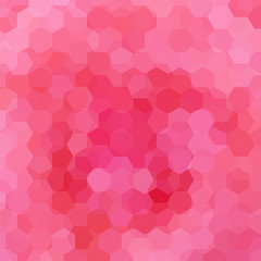 Abstract hexagons vector background. Pink geometric vector illustration. Creative design template.