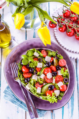Bunter frischer salat( griechischer art )