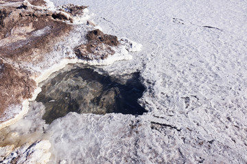 Atacama Salt Lake Flats Terrain