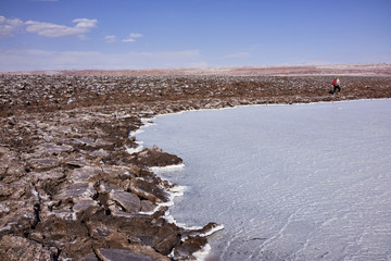 Atacama Salt Lake Flats Terrain