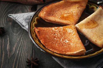 Pancakes with fillings. A treat for tea.