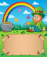 Small parchment with leprechaun theme 2