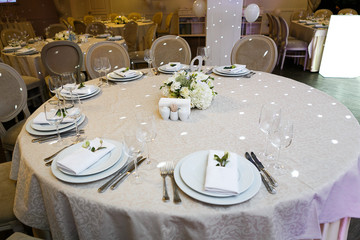 Beautiful wedding accessories, decor, flowers