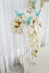 Beautiful wedding accessories, decor, flowers