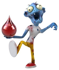 Fun zombie - 3D Illustration