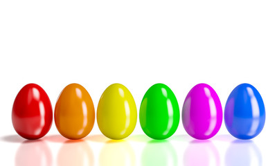 colorful 3d eggs