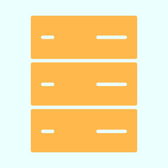 Obraz premium Server Icon. Vector Simple Minimal 96x96 Pictogram