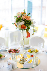 Beautiful wedding accessories, decor, flowers