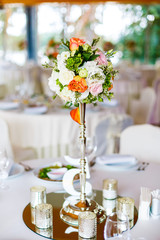 Beautiful wedding accessories, decor, flowers