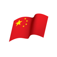 China flag, vector illustration
