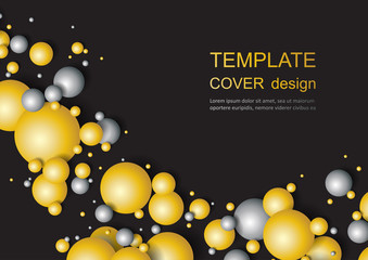 Colorful Glossy Balls Background. Falling Spheres. Abstract Candies.