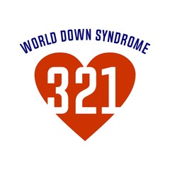 world down syndrome day. logo. poster. sticker