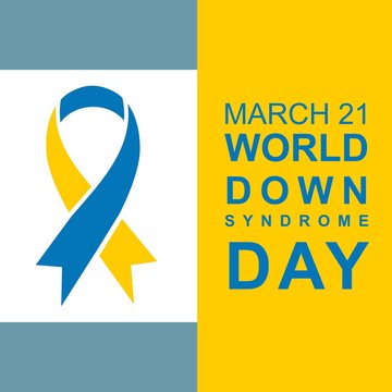 world down syndrome day. logo. poster. sticker