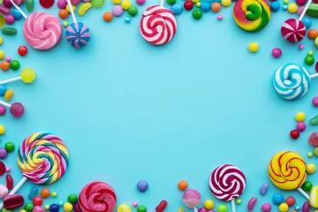Printed kitchen splashbacks Sweets Candy background