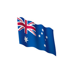 Australia flag, vector illustration