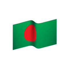 Bangladesh flag, vector illustration