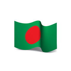 Bangladesh flag, vector illustration