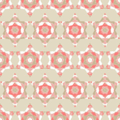 Seamless background with decorative stars. Scratches texture. Textile rapport.