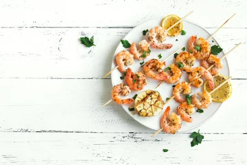 Gardinen Shrimp skewers © mizina