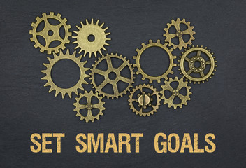 Set smart goals / Cogwheels