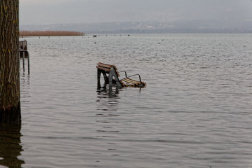 Lac du Bourget en crue