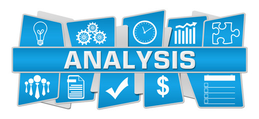 Analysis Blue Up Down Symbols 