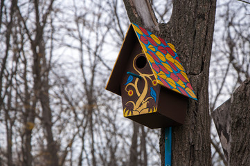 Birdhouse. In city parks.